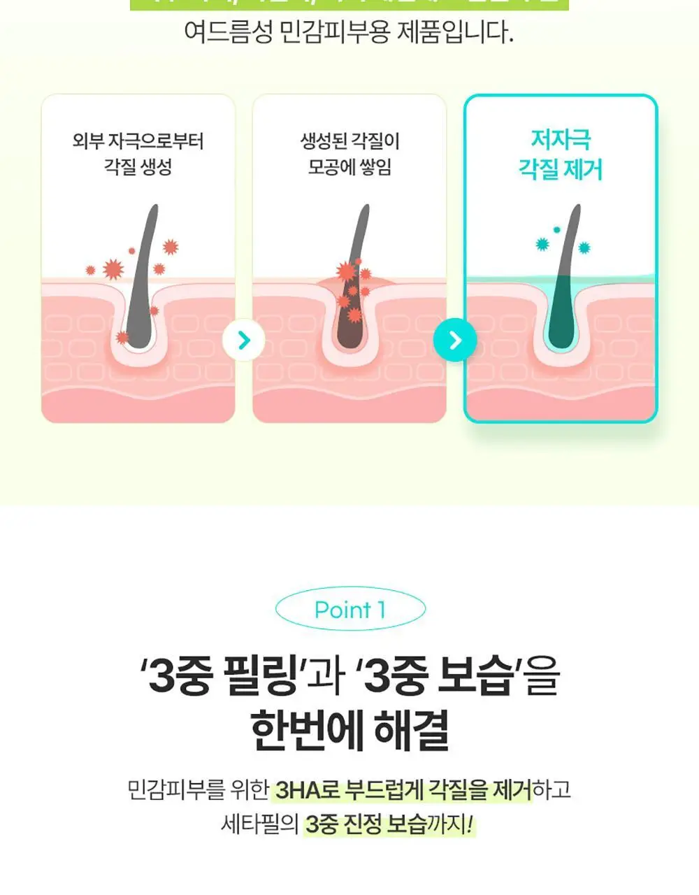 [29ml증정/닭살피부케어] 최립우 PICK 세타필 각질제거 SA 로션 473ml 상세페이지 7